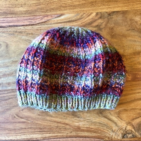 Rainbow Knit Hat - Picture 2 of 5
